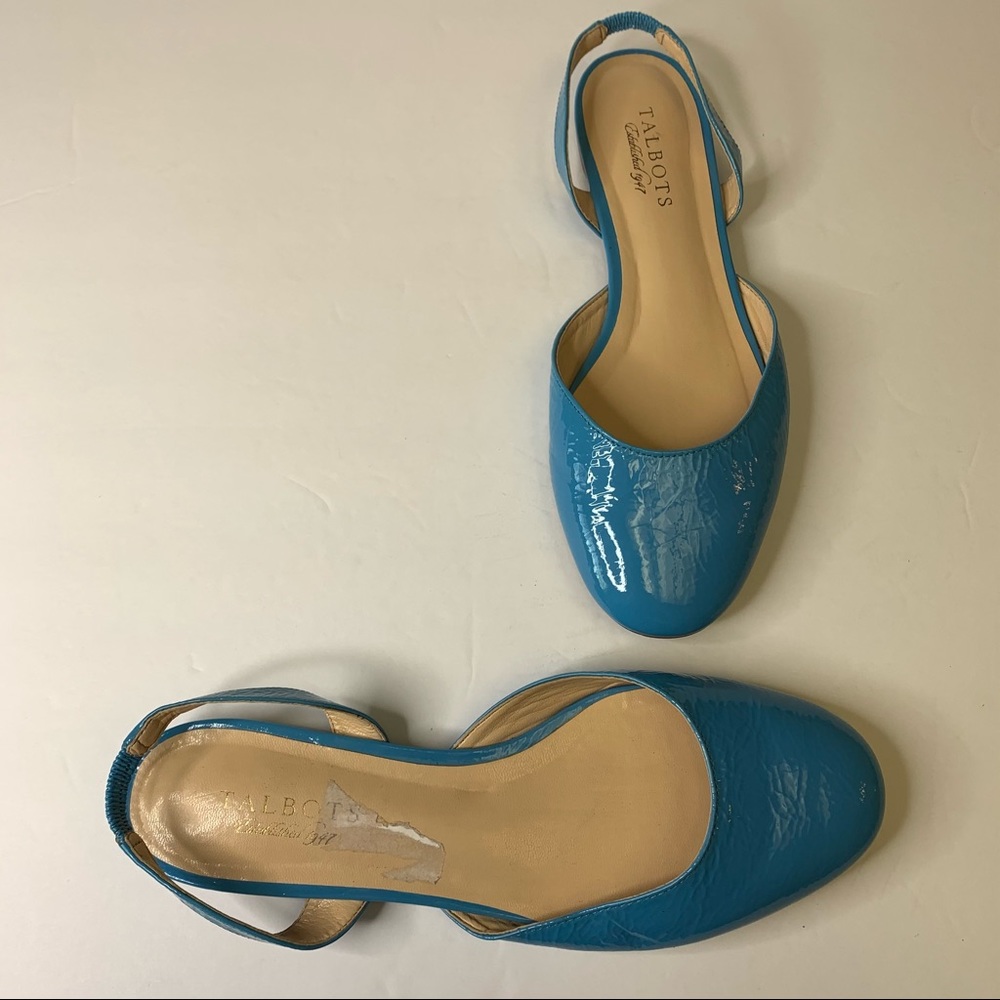 Talbots Patent Leather Round Toe Flats